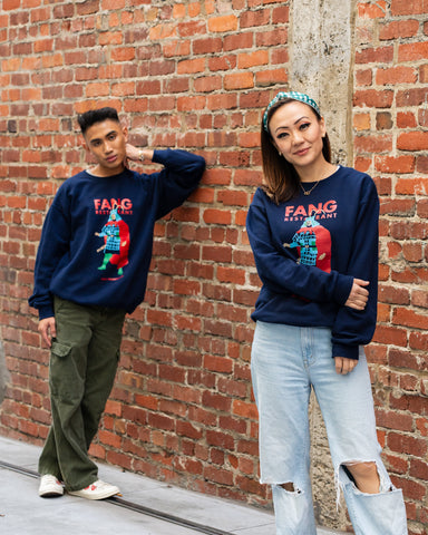 Fang Restaurant Crewneck - Navy